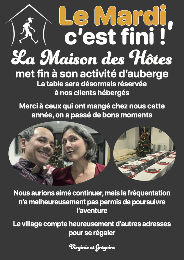 La Maison des Hôtes dining reserved for guests staying at the property